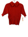 Ted Baker Size 1 Hot Orange Viscose Blend Textured Knit Collared Sweater Top Hot Orange / 1