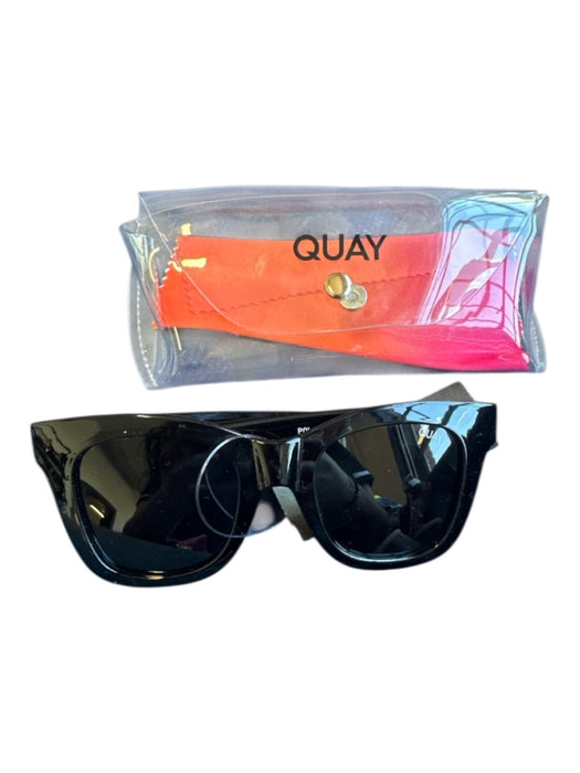 Quay Black Acetate Oversized Sunglasses Black