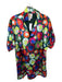 Emily McCarthy Size S Teal & Multi Polyester Long Balloon Sleeve Circles Dress Teal & Multi / S