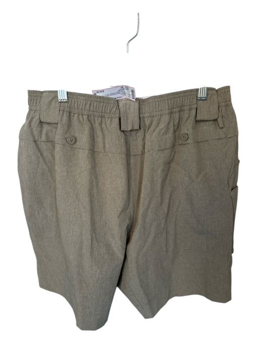 AFTCO NWT Size 36 Taupe Polyester Blend Cargo Pocket Athletic Men's Shorts Taupe / 36