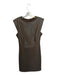 Steve Madden Size 6 Brown Polyurethane Vegan Leather Sleeveless Mini Dress Brown / 6