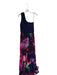 Xscape Size 6 Navy & Multi Polyester Blend Floral One Shoulder Pleated Maxi Gown Navy & Multi / 6