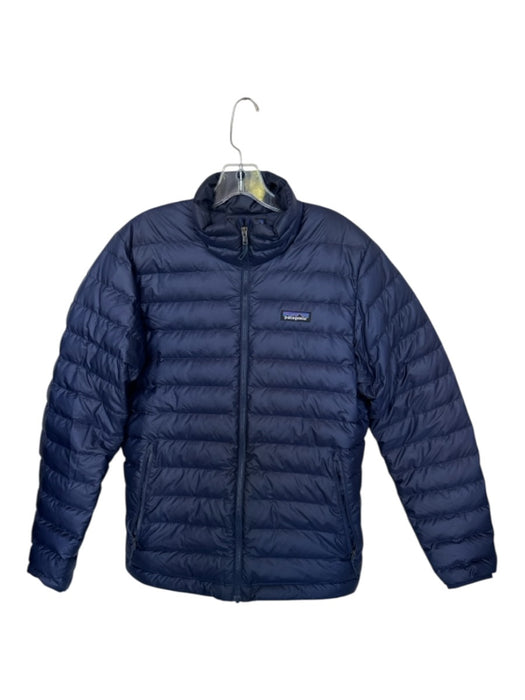 Patagonia Size S Navy Polyester Blend Goose Down Zip UP Puffer Men's Jacket Navy / S