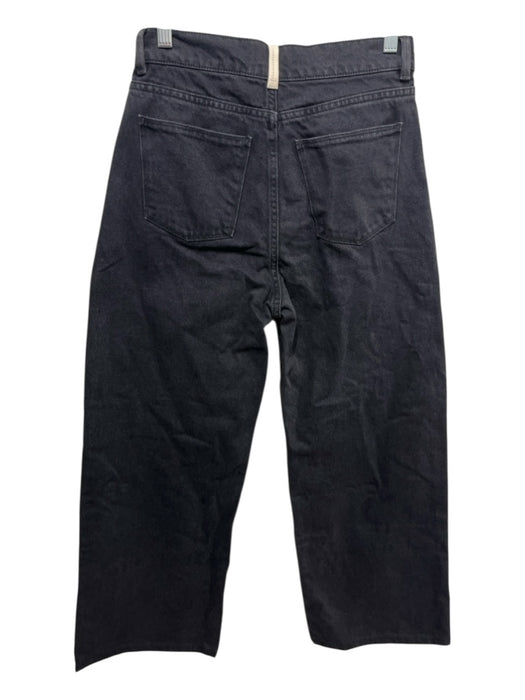 Wandler Size 26 Faded Black Cotton Denim High Rise 5 Pocket Wide Leg Jeans Faded Black / 26