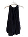 Helmut Lang Size Large Black Viscose Tie at Neck Sleeveless Flowy Top Black / Large