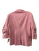 5a7 Cinq a Sept Size 10 Light Pink Cotton 1 Button Ruched Blazer Jacket Light Pink / 10