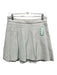 Derek Lam 10 Crosby Size 6 White Gray Cotton Side Zip Quilt Detail Pleated Skirt White Gray / 6