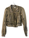 Daily Practice Size Small Bronze Cotton Zip & Snaps Cropped Pockets Jacket Bronze / Small