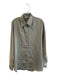 Commense Size M Green No Fabric Tag Long Sleeve Stripe Collared Button Down Top Green / M
