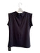 Uoozee Size Est M Black & Multi No Fabric Tag Sleeveless Back Zip high neck Top Black & Multi / Est M