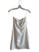 Alice & Olivia Size 8 Off White Nylon Back Zip Strapless Knee Length Dress Off White / 8