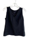 Nanette Lepore Size 6 Black Triacetate Sleeveless V Neck Strings Top Black / 6