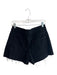 Maeve Size 6 Black Cotton Blend Pin Stripe Zip Fly pleats Mini Skort Black / 6
