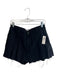 Maeve Size 6 Black Cotton Blend Pin Stripe Zip Fly pleats Mini Skort Black / 6
