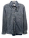 Steven Alan Size M Blue Cotton Blend Micro Button Up Men's Long Sleeve Shirt Blue / M
