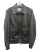 Everlane Size M Black Leather Solid Zip UP Moto Men's Jacket Black / M
