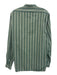 Acne Studios Size Est M Green & White Cotton Plaid Men's Long Sleeve Shirt Green & White / Est M