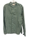 Acne Studios Size Est M Green & White Cotton Plaid Men's Long Sleeve Shirt Green & White / Est M