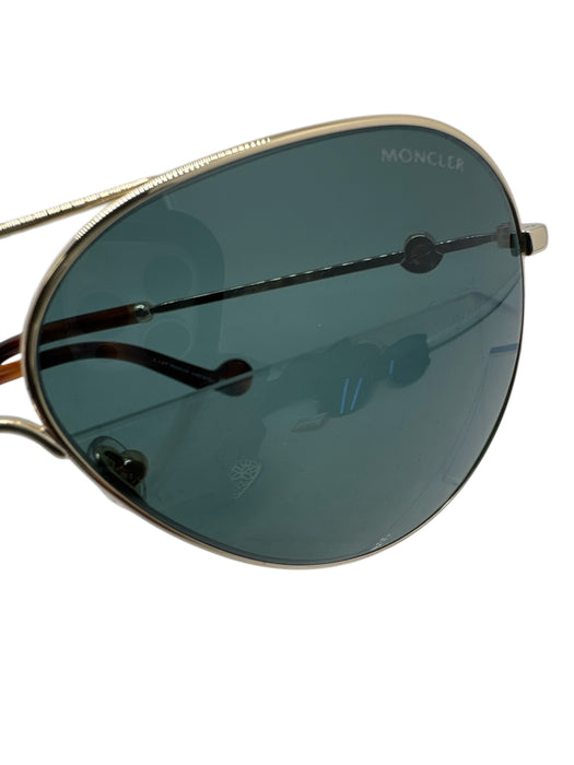 Moncler New Gold Metal Aviator Men's Sunglasses Gold