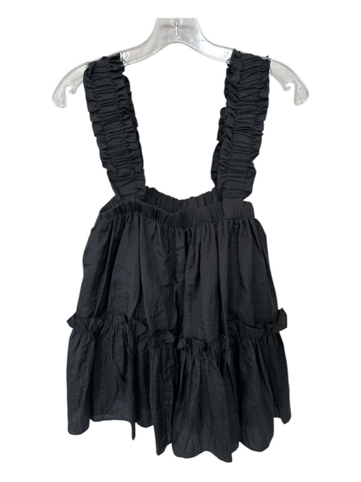 Brogger Size S Black Polyamid Sleeveless Square Neck Babydoll Top Black / S