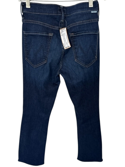 Mother Size 27 Dark Wash Cotton Blend High Rise Bootcut Raw Hem Jeans Dark Wash / 27
