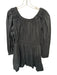Ulla Johnson Size 8 Black Cotton Long Sleeve Off Shoulder Ruffle Mini Dress Black / 8