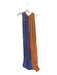 Miguelina Size S purple & orange Cotton Color Block Braid Wrap Dress purple & orange / S
