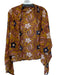 Ulla Johnson Mustard Yellow Cotton Blend Floral scarf Mustard Yellow / One Size