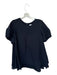 Fabiana Pigna Size M Black Rayon Blend Back Bow Zipper Ribbed short sleeve Shirt Black / M