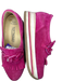 Soft Waves Shoe Size 39.5 Magenta Suede Platform Perforated Fringe Loafers Magenta / 39.5