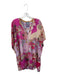 Johnny Was Size L Magenta & Tan Silk Long Sleeve Flowers Collar Slip Inc. Dress Magenta & Tan / L