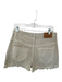 Isabel Marant Size 6 Cream & Purple Cotton High Waist Western Pattern Shorts Cream & Purple / 6