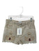 Isabel Marant Size 6 Cream & Purple Cotton High Waist Western Pattern Shorts Cream & Purple / 6