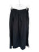 Avenue Size S Black Cotton Drawstring Side Slits Maxi Skirt Black / S