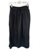 Avenue Size S Black Cotton Drawstring Side Slits Maxi Skirt Black / S