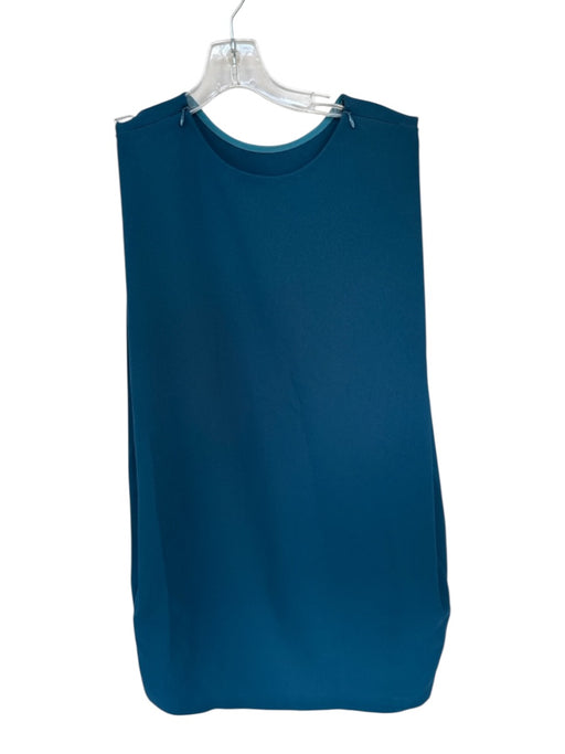 Kaarem Size M Teal Polyester Sleeveless Shoulder Zip Shift Dress Teal / M
