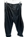 Melbourne Size M Black & White Vegan Leather High Waist Stitching Barrel Pants Black & White / M