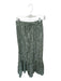 Lilla P Size XS Green & White Cotton Drawstring Striped Maxi Skirt Green & White / XS