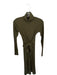 Lauren Ralph Lauren Size S Olive Green Modal Blend Turtleneck Long Sleeve Dress Olive Green / S