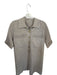 Veronica Beard Size S Taupe & Gold Wool Short Cuff Sleeve Buttons Knit Dress Taupe & Gold / S
