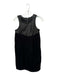 R13 Size S Black Leather Corduroy Sleeveless Quilted Back Zip Dress Black / S