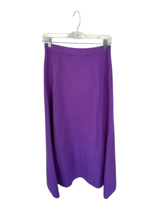 Ulla Johnson Size S Purple Wool Elastic Waist Ruffle Maxi Skirt Purple / S
