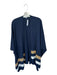 Mersea Size One Size Navy & Tan Stripe Poncho Sweater Navy & Tan / One Size