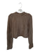 Dh New York Size M Brown Wool Blend Mock Neck Chunky Knit Long Sleeve Sweater Brown / M