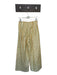 Forte Forte Size 1/S Yellow & Orange Linen Blend Metallic Thread Striped Pants Yellow & Orange / 1/S