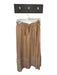 Ulla Johnson Size 6 nude Silk Blend Drawstring Tiered Maxi Skirt nude / 6