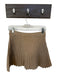 Sofie the Label Size M Tan Nylon Blend Elastic Waist Ribbed Mini Skirt Tan / M