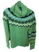 Derek Lam 10 Crosby Size Est S Green & Navy Wool Blend Turtle Neck Knit Sweater Green & Navy / Est S
