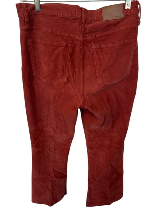 Madewell Size 29 Rust Corduroy Button Fly Bootcut Cropped Pants Rust / 29