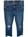 Mother Size 28 Dark Wash Cotton Blend High Waist Distressed Jeans Dark Wash / 28
